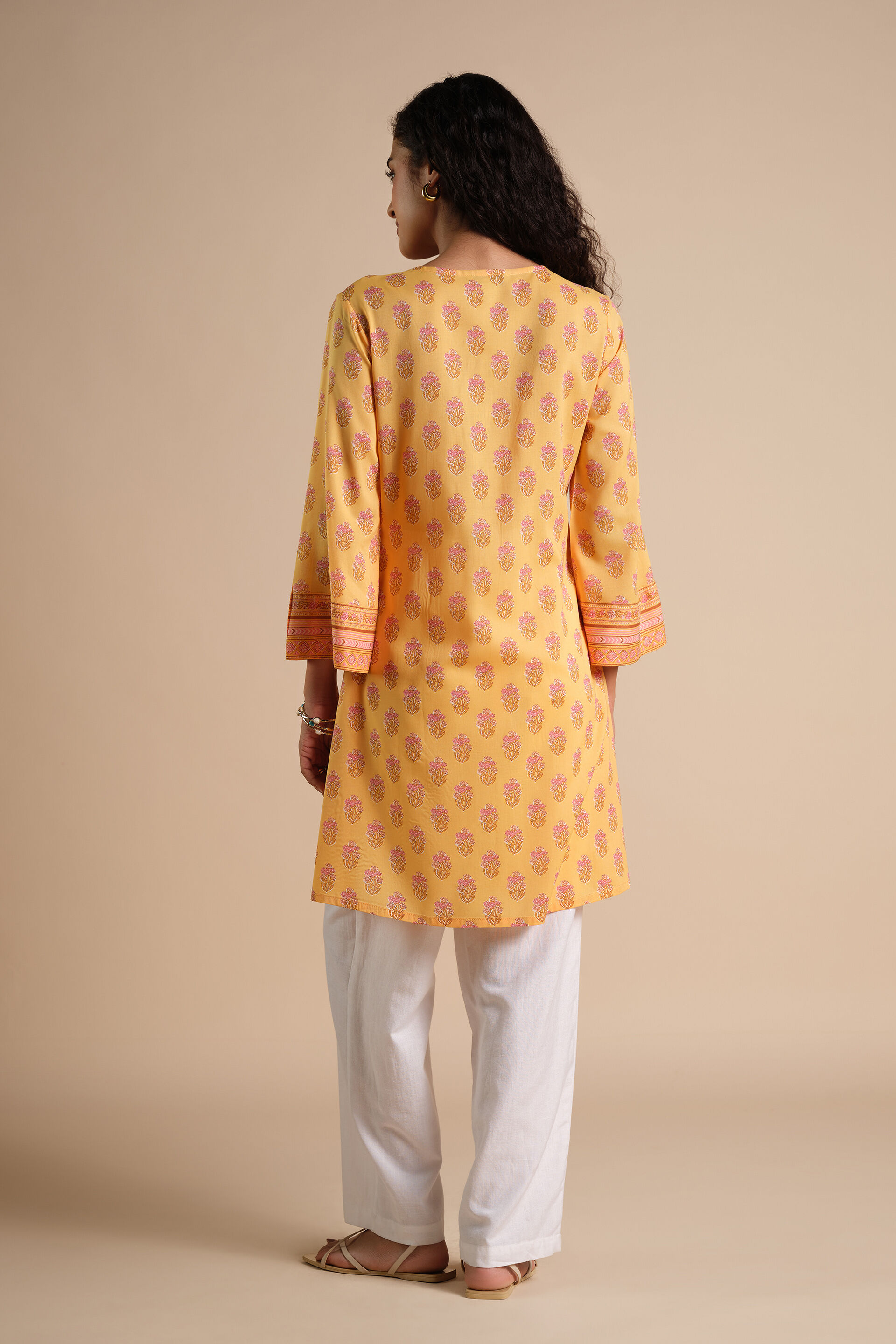 Sunehra Noor Tunic, Mustard, image 3